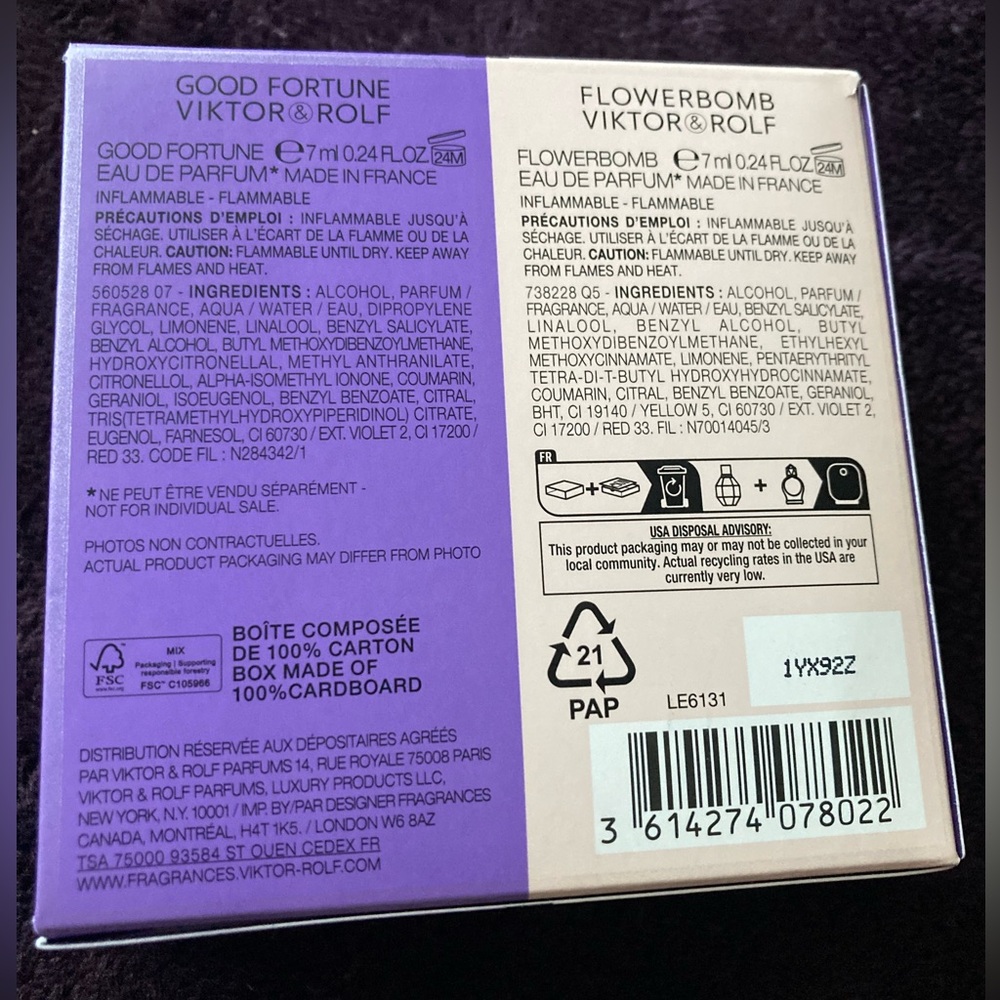 Viktor & Rolf Good Fortune and Flowerbomb Perfume Duo - Picture 2 of 4